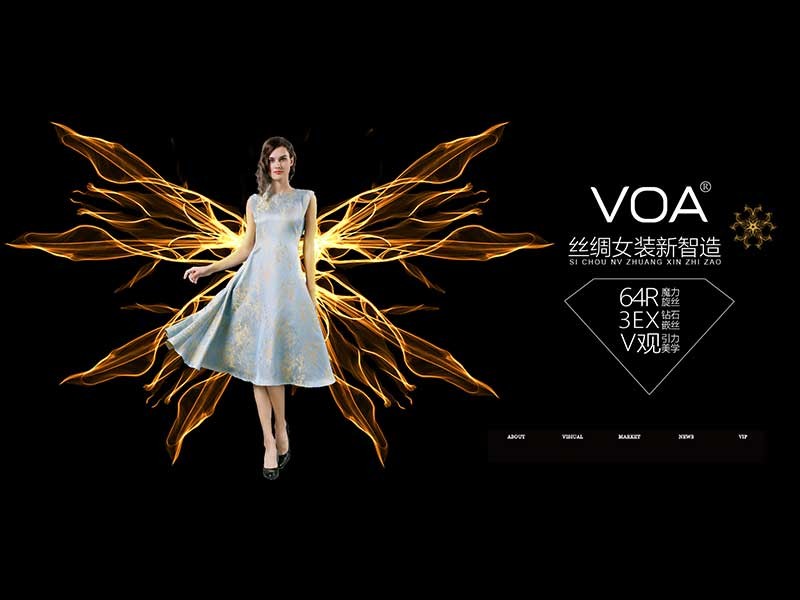 VOA电商丝绸女装海报